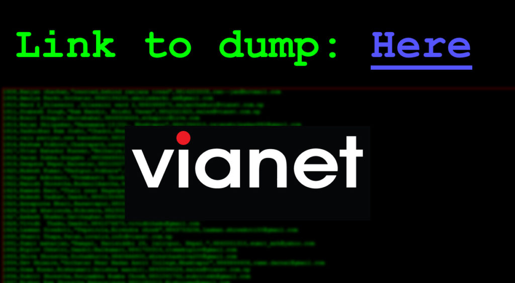 The violation of Vianet Data leaks over 160,000 user data 1