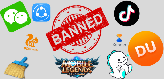 59 Chinese apps banned in India Tiktok, Uc Browser, Mobile legends and many more