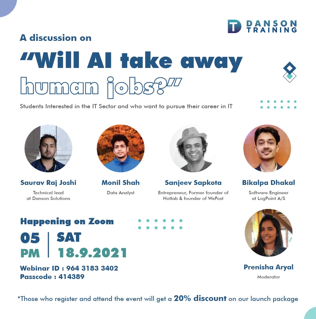 Danson Training’s Launch Event and Webinar-A discussion on the raging battle against AI 1