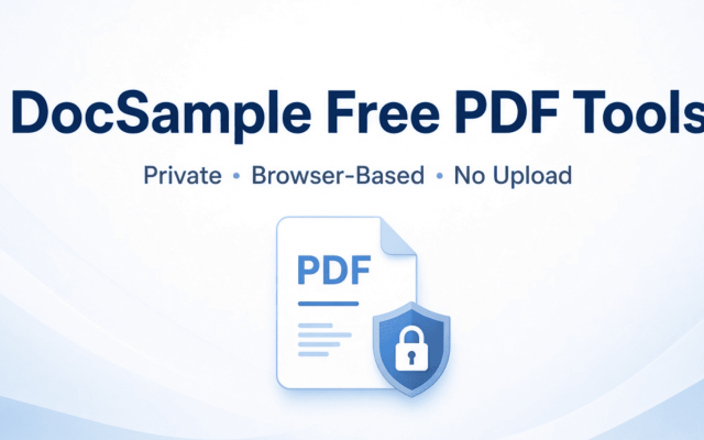 DocSample Free PDF Tools