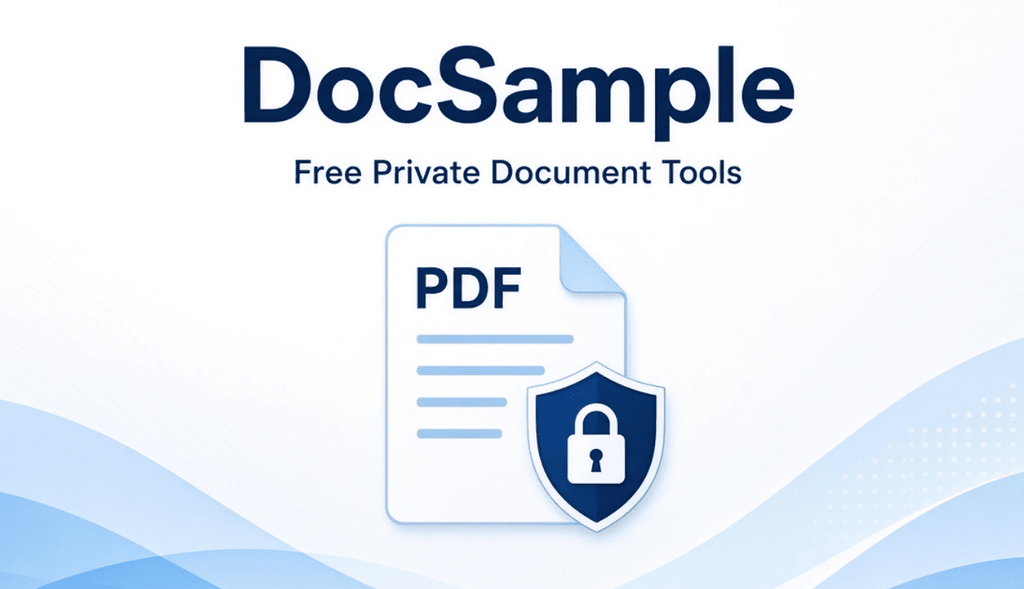 DocSample Free PDF Tools: Private Browser Suite for Everyday Work 1